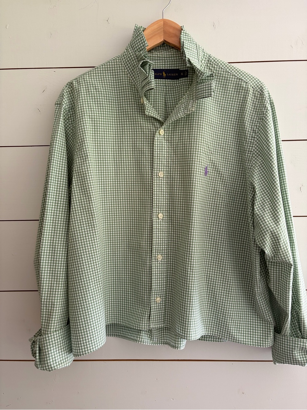 Polo by Ralph Lauren Green Gingham Button-Down Shirt